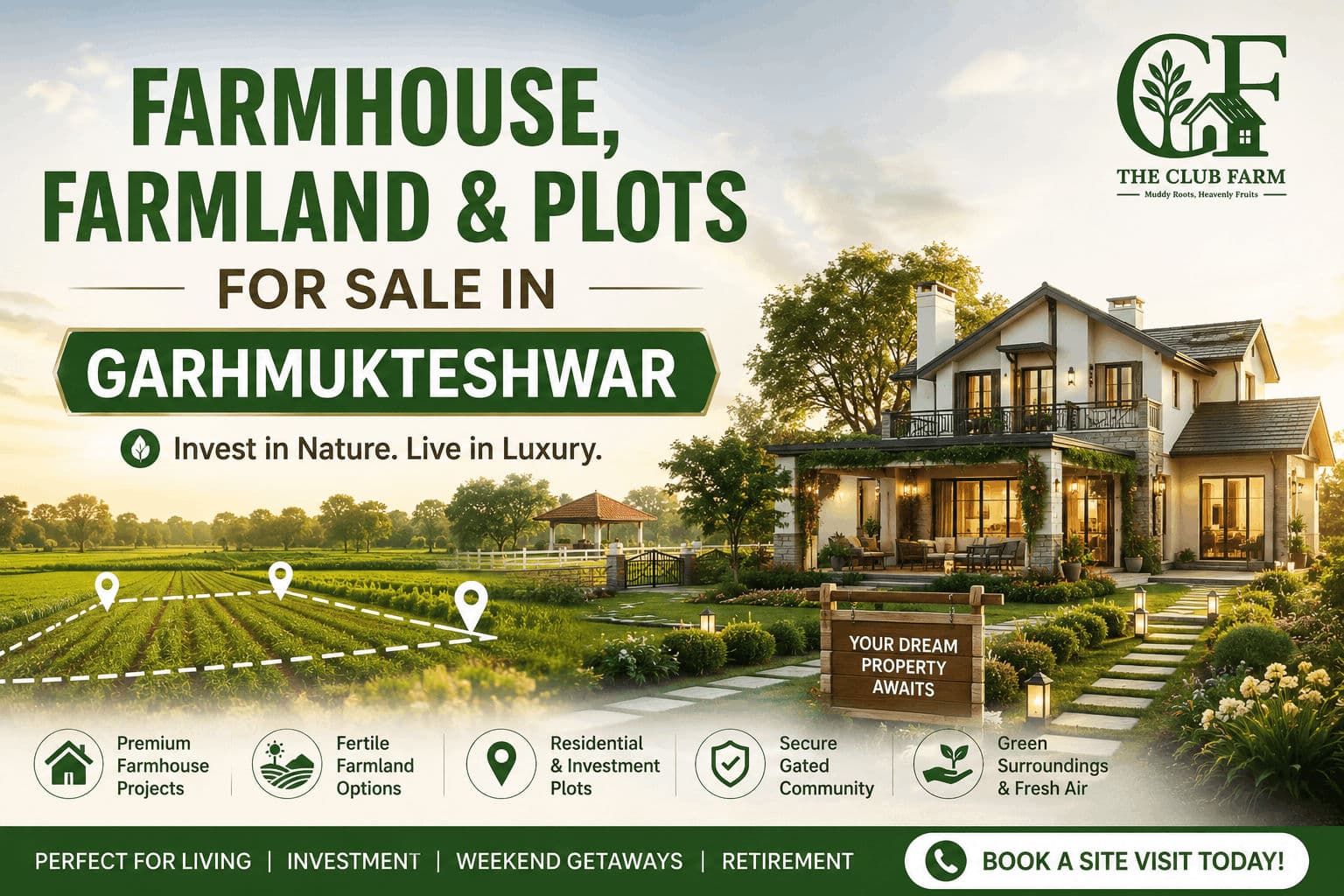 Farmhouse, Farmland & Plots for Sale in Garhmukteshwar: A Complete Buyer's Guide